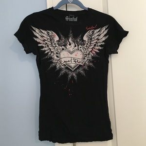 COPY - Sinful Graphic T-Shirt, Size S